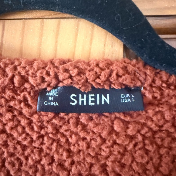 SHEIN Rust Open-Front Cardigan - Picture 2 of 3